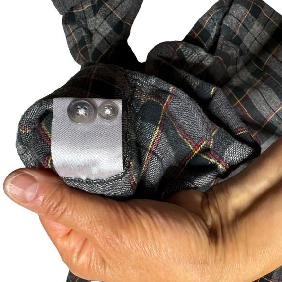 Weatherproof Vintage Men's Blue Green White Tartan Button-Down Plaid Size Large - Picture 8 of 8